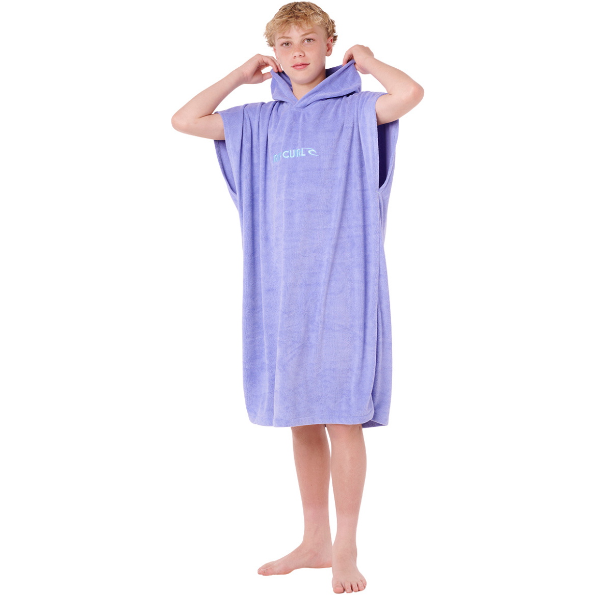 2026 Rip Curl Junior Brand Hooded Towel 007BTO - Bright Blue